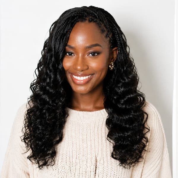 Lemonade Braids using Body Wave in 1B – Natural Black
