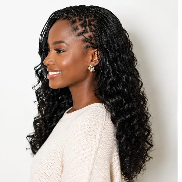 Lemonade Braids using Body Wave in 1B – Natural Black