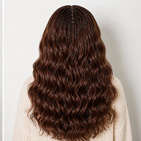 Knotless Braids using Body Wave in 30 – Auburn Brown