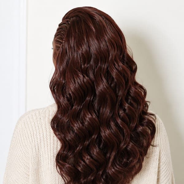 Fulani Braids using Body Wave in 33 – Dark Auburn