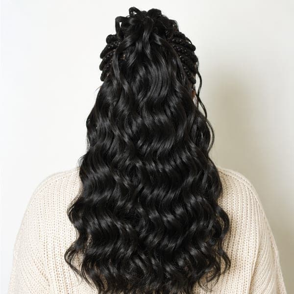 Fulani Braids using Body Wave in 1B – Natural Black